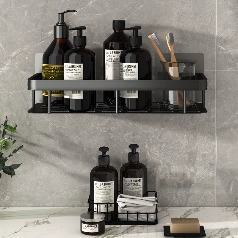 Aluminum Bathroom Shelf Organizer