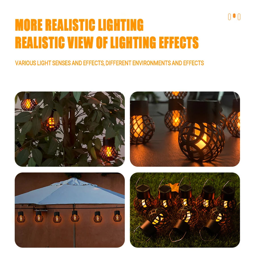 LED Solar Flame Hanging Lantern - Craze Trends