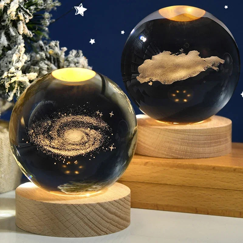 3D Crystal Solar System Globe - Craze Trends