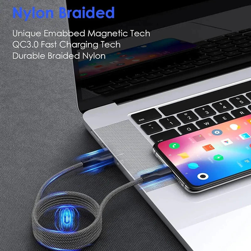 100W Magnetic Fast Charge USB C Cable - Craze Trends