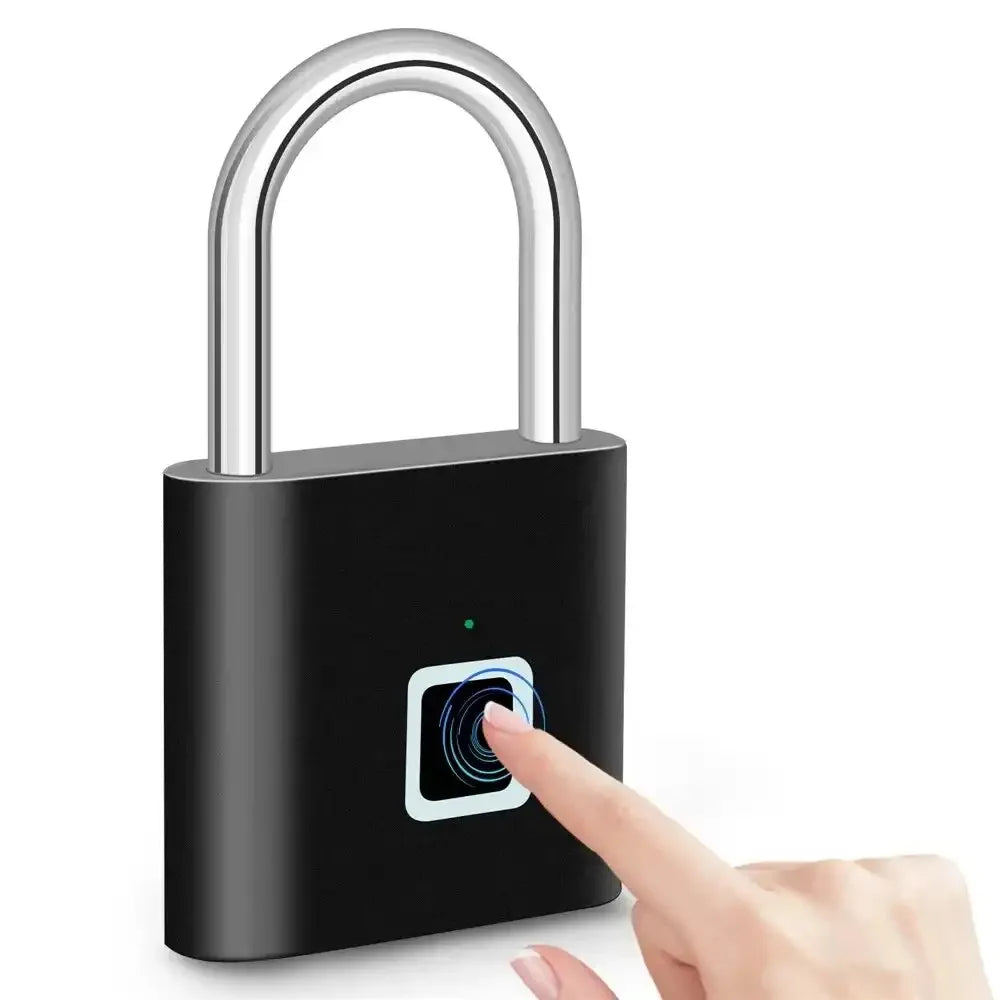 Smart Fingerprint Padlock USB Charging Waterproof - Craze Trends