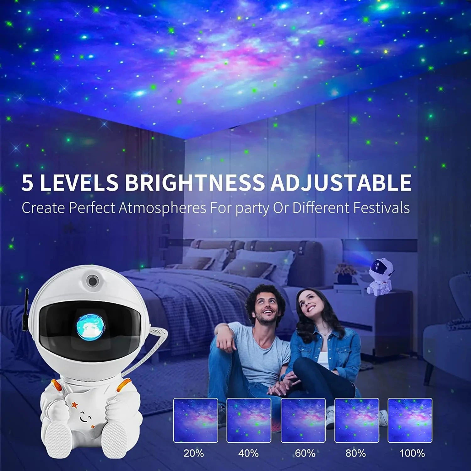 Astronaut Star Projector Night Light - Craze Trends