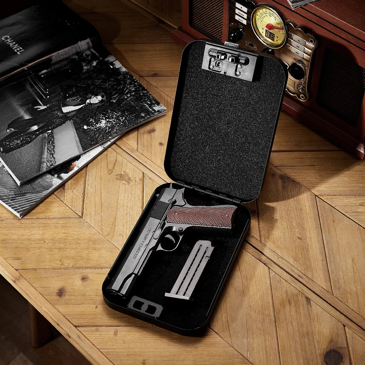 Mini Fingerprint Pistol Safe - Craze Trends