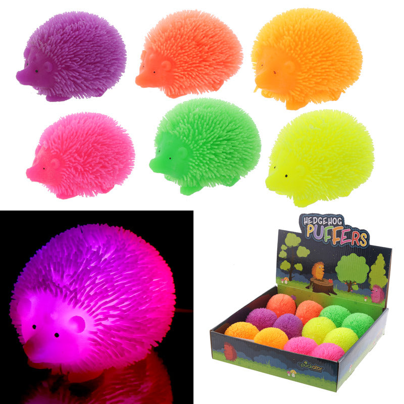 Fun Kids Light Up Squidgy Hedgehog Puff Pet - Craze Trends