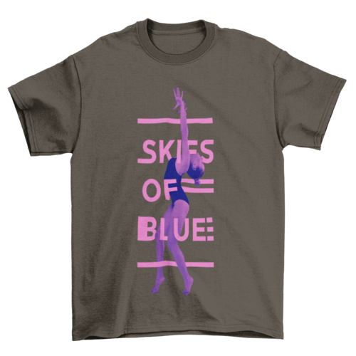 Beautiful Lady Girl Gym gymnastics Gymnast quote "Skies of blue" - Craze Trends