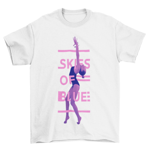 Beautiful Lady Girl Gym gymnastics Gymnast quote "Skies of blue" - Craze Trends