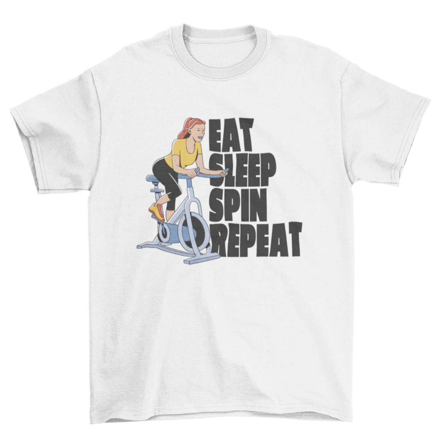 Female cycling spin gym t-shirt - Craze Trends