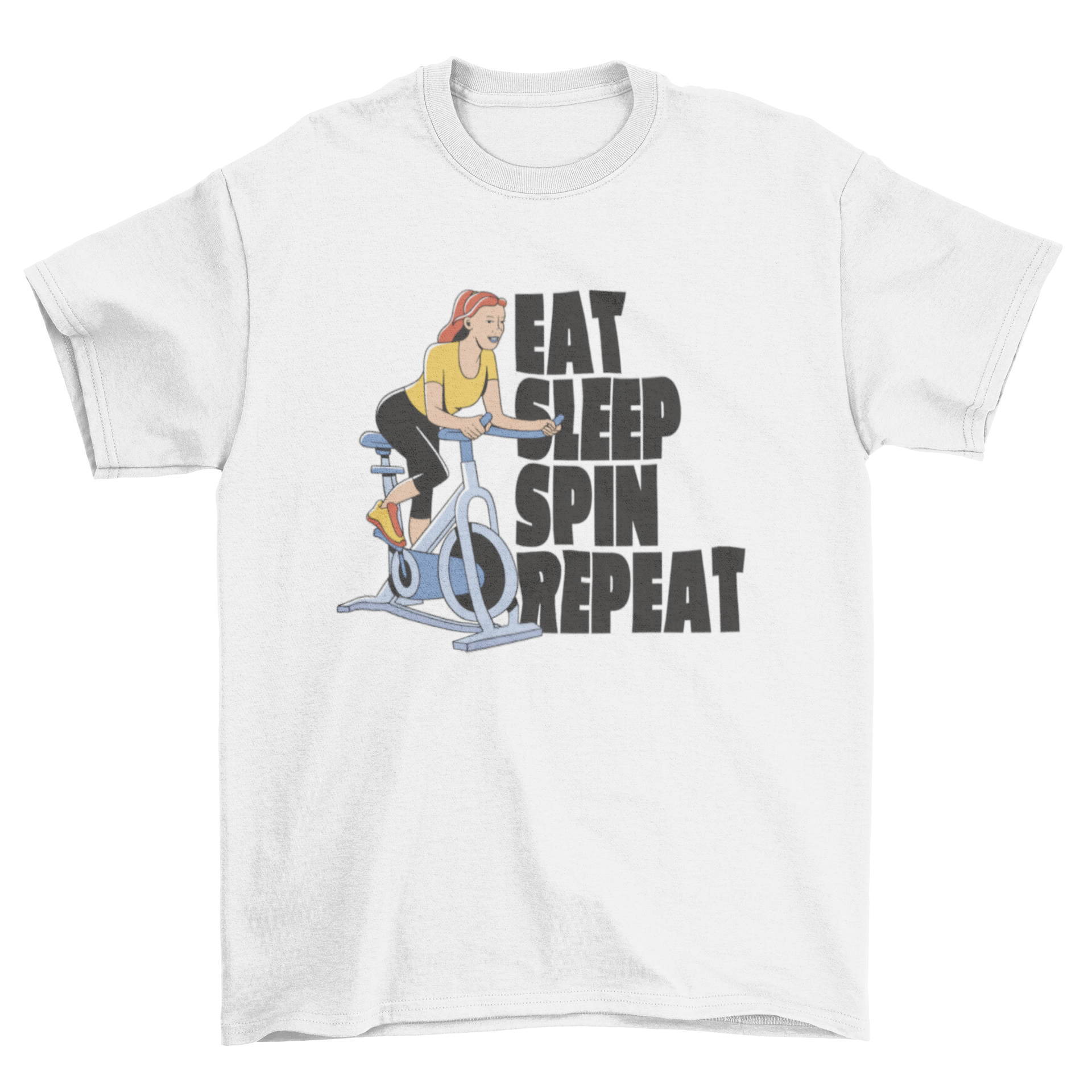 Female cycling spin gym t-shirt - Craze Trends