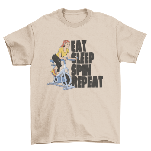 Female cycling spin gym t-shirt - Craze Trends