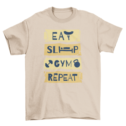 Gym routine t-shirt - Craze Trends