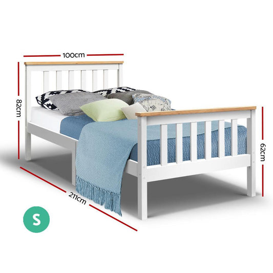 Artiss Single Wooden Bed Frame Bedroom Furniture Kids - Craze Trends