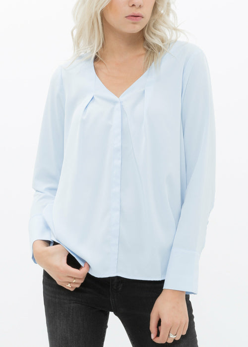 Women's V-neck Basic Blouse