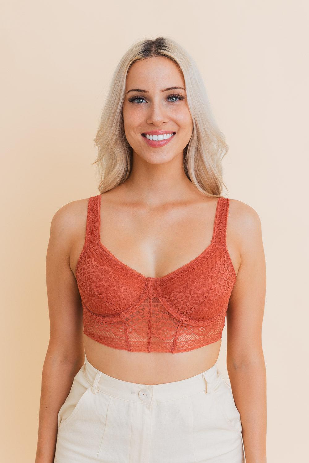 Chic Contours Lace Longline Bralette w/ Underline