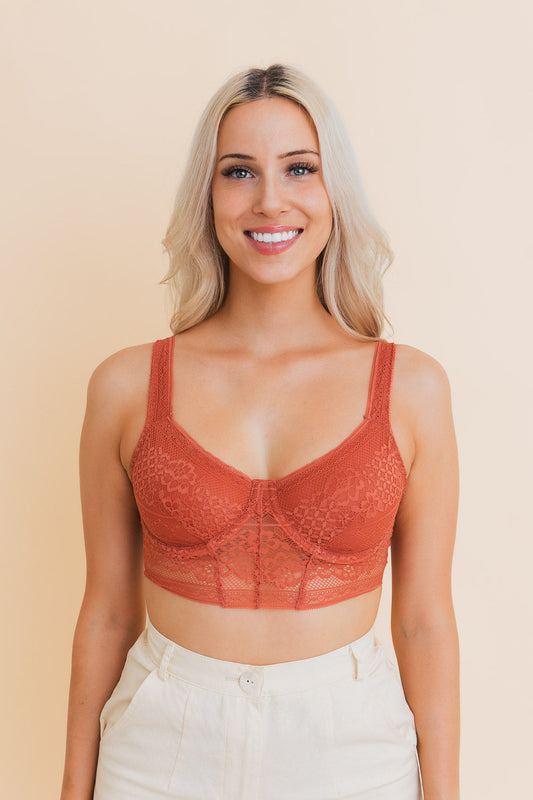 Chic Contours Lace Longline Bralette w/ Underline