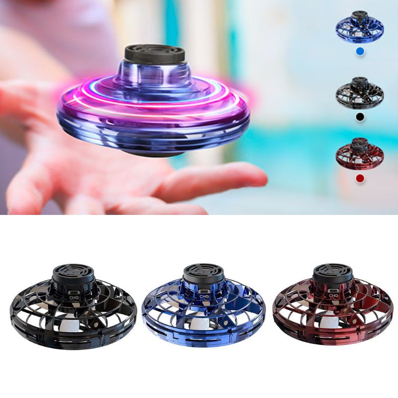 Mini Drone LED UFO Type Flying Helicopter Spinner Fingertip - Craze Trends