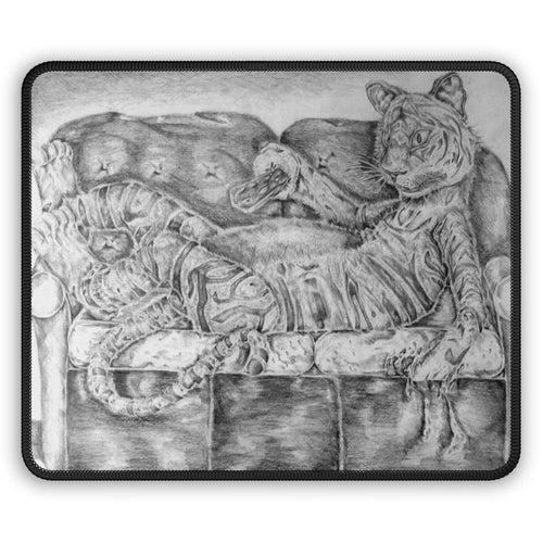 Tiger on a Couch Gaming Mouse Pad - Craze Trends