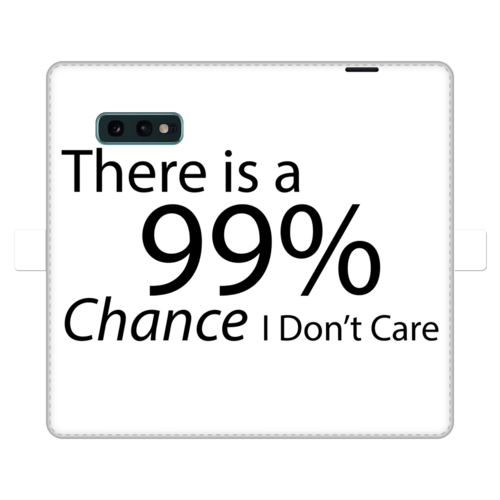 There is a 99% Chance I Don't Care Text Fully Printed Wallet Cases - Craze Trends