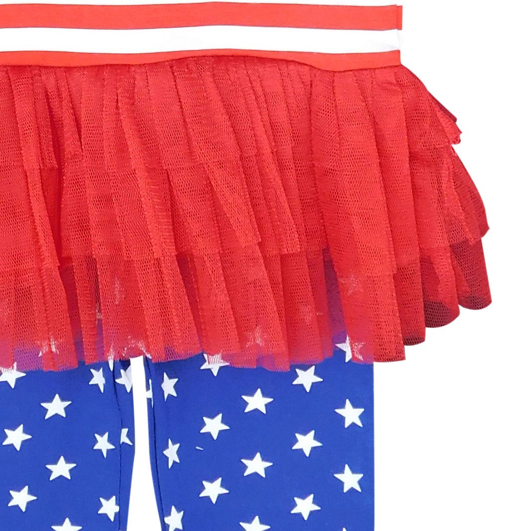 Big Little Girls' 4th of July Red White & - Craze Trends