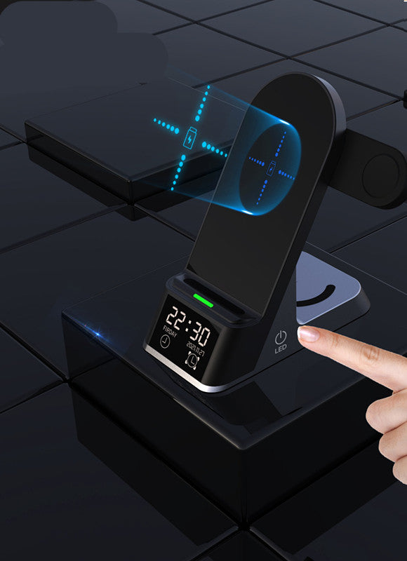 Creative Multifunctional Wireless Charging With Alarm Clock - Craze Trends