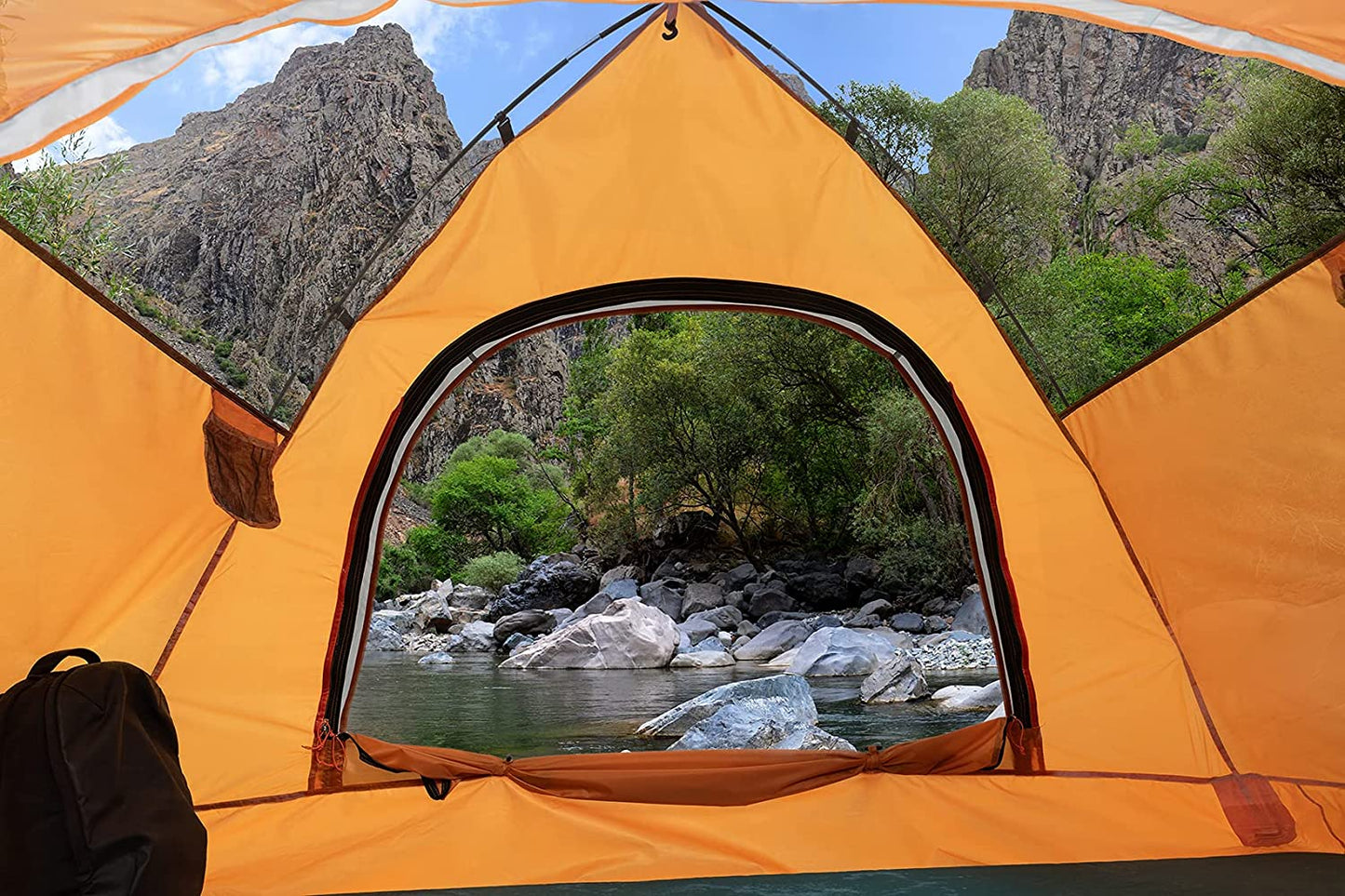 Camping Tent for 2 Person, 4 Person, 6 Person - Waterproof Two Person Tents for Camping, Small Easy up Tent for Family, Outdoor, Kids, Scouts in All Weather and All Season by