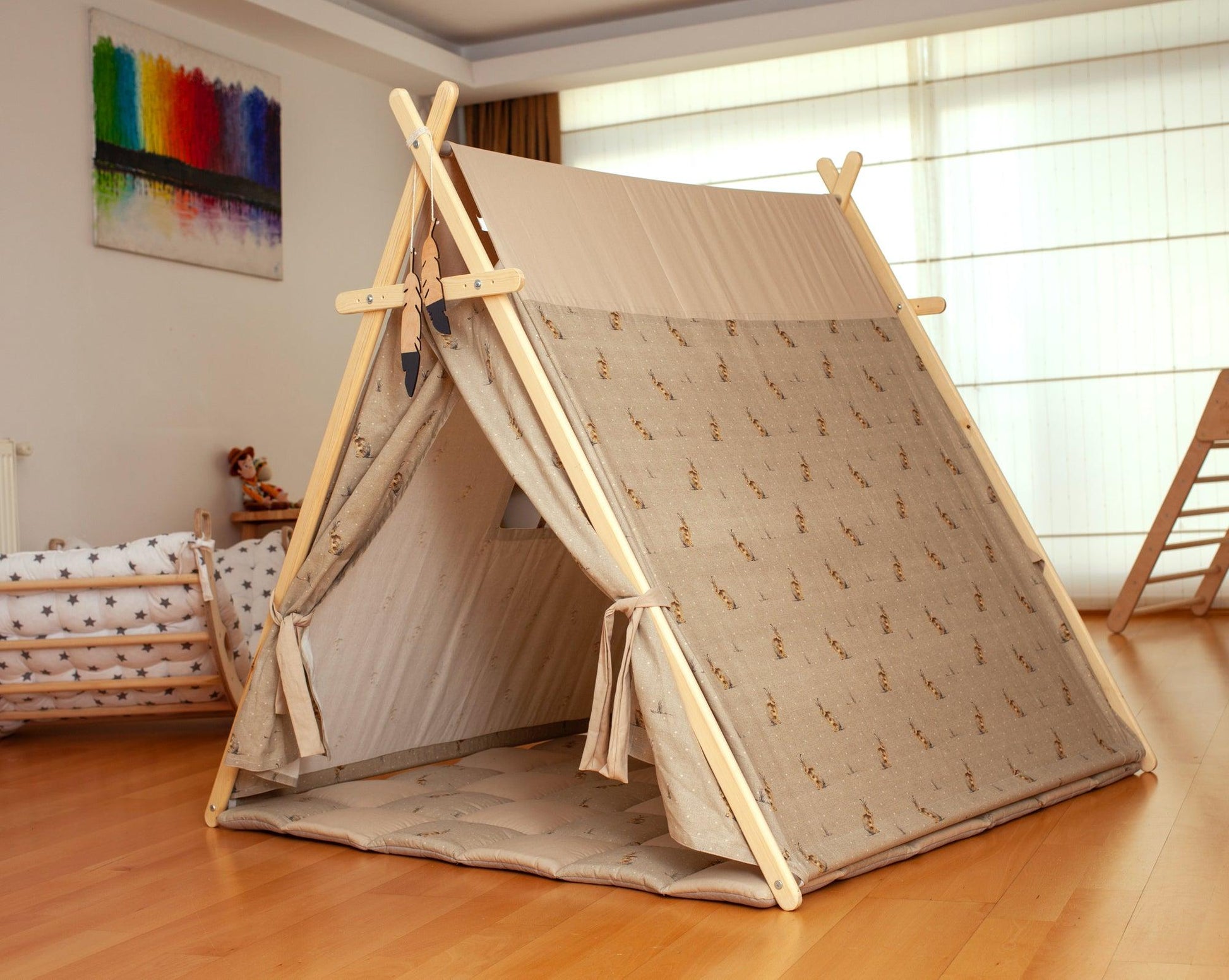 Bunny Play Tent & Play Mat | Indoor Teepee for Kids - Craze Trends