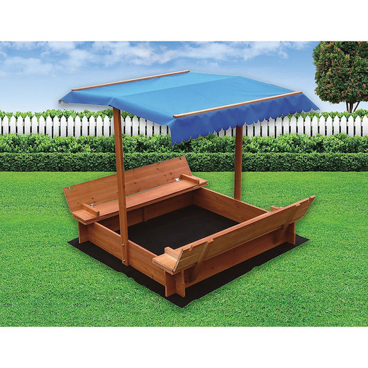 Kids Wooden Toy Sandpit with Canopy - Craze Trends