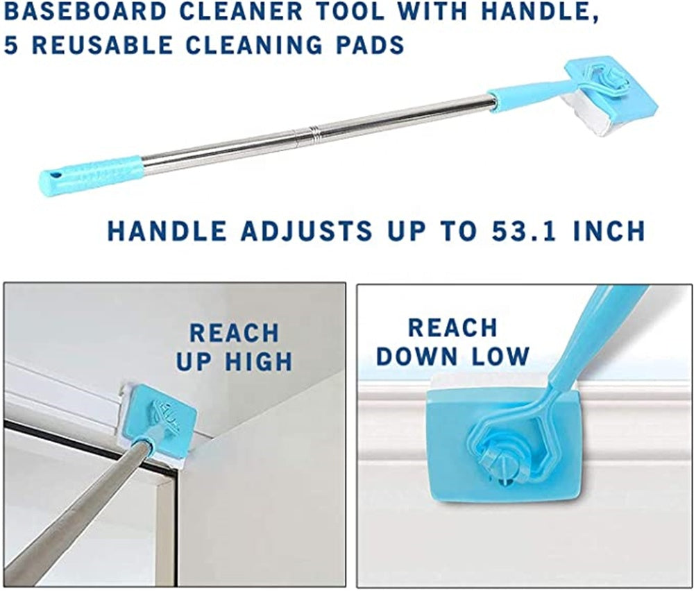 Baseboard Buddy Retractable Household Universal Cleaning Brush Mop - Craze Trends