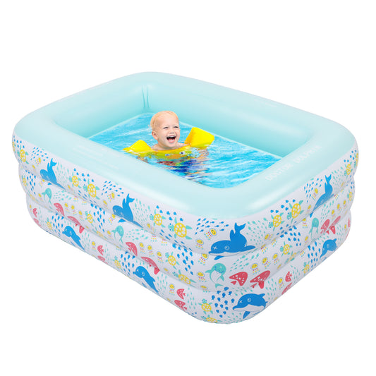 59" X 43.3" X 23.6" Inflatable Swim Pool for Kids - Craze Trends