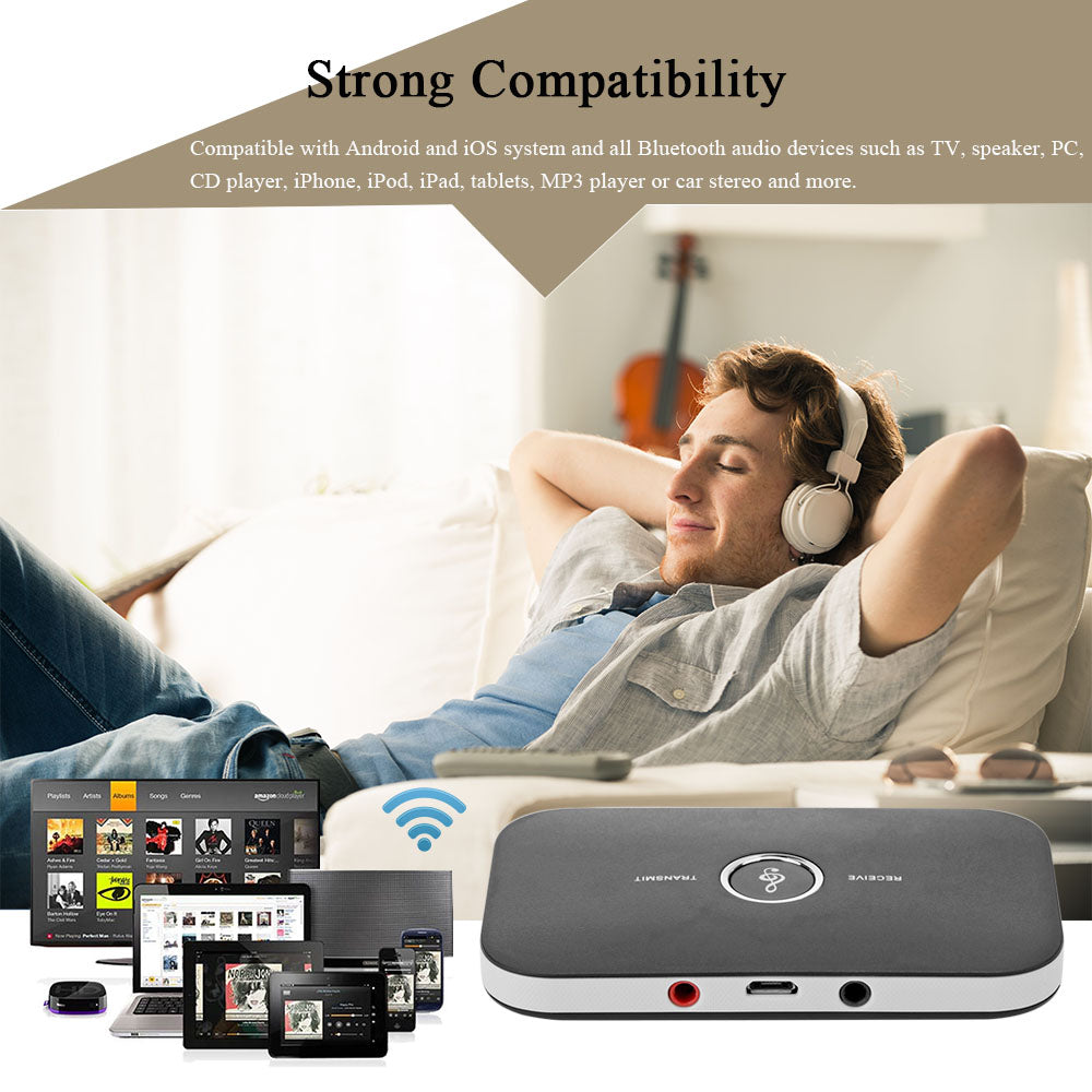 2 in 1 Bluetooth 4.1 Audio Transmitter & Receiver - Craze Trends