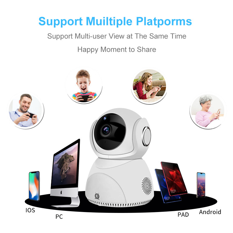 HD 1080P Camera 360° Panoramic PTZ Wireless Wifi Camera - Craze Trends