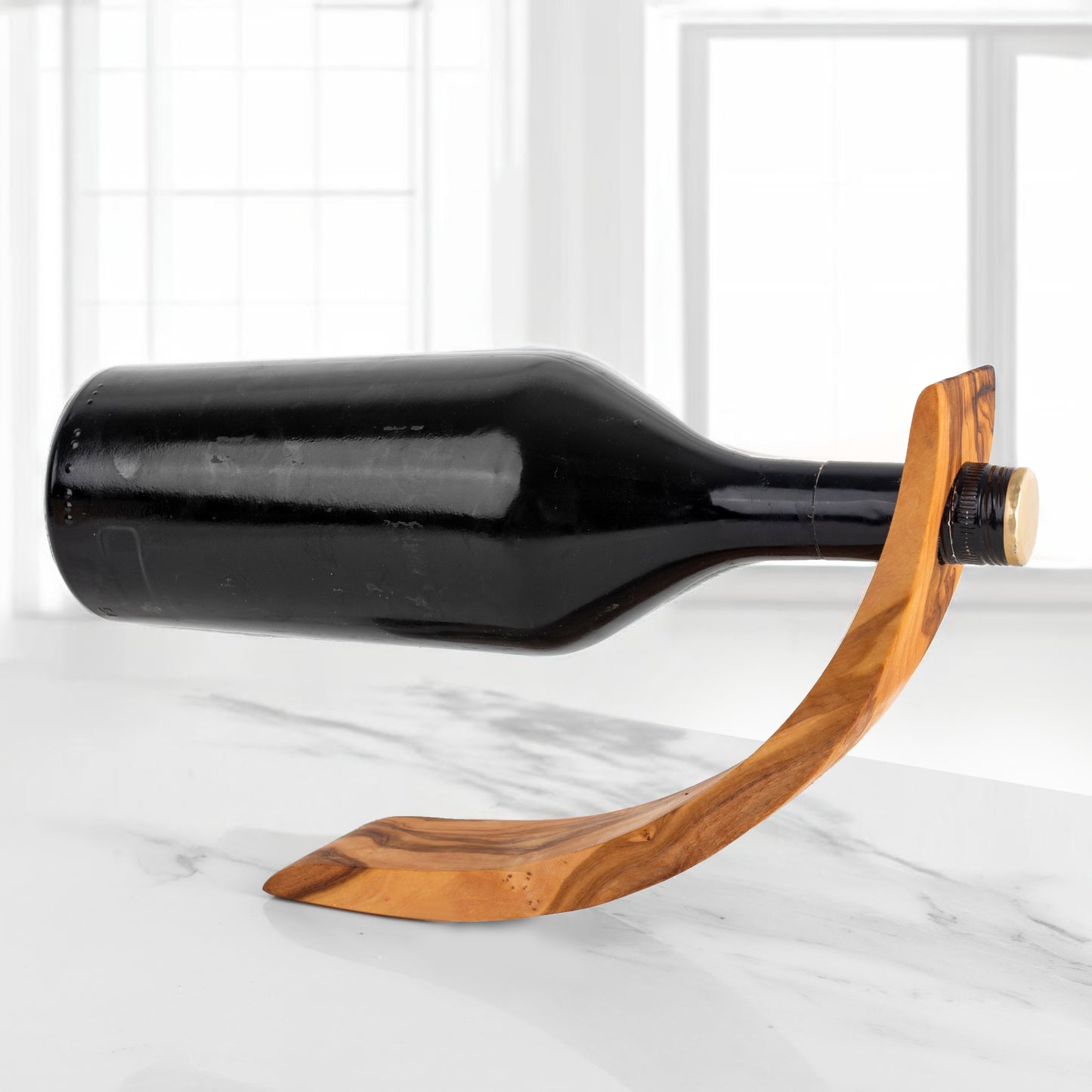 Handmade Olive Wood Bottle Holder | Available in Two Designs - Craze Trends