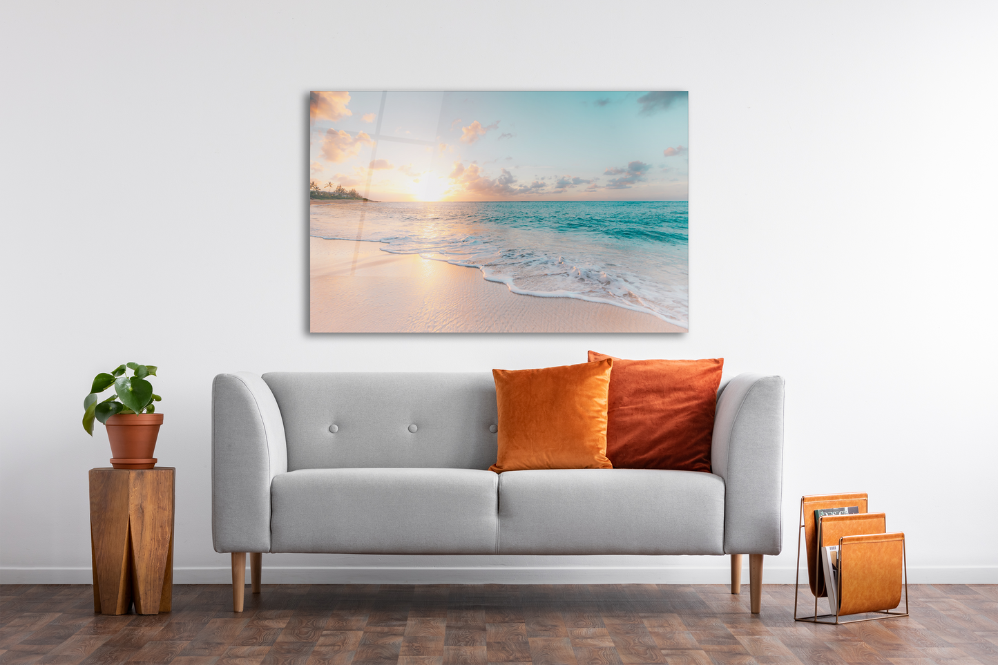 Glass Wall Art -Sea & Waves  (18x28 inches - 46x72cm) - Craze Trends