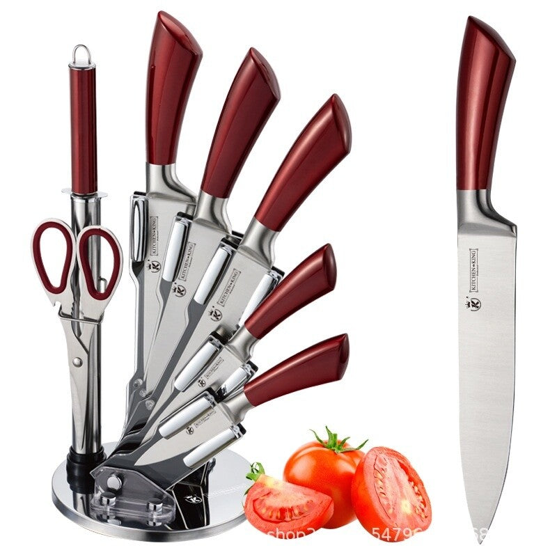 KITCHEN KING Stainless Steel Kitchen Knife Set-Black - Craze Trends