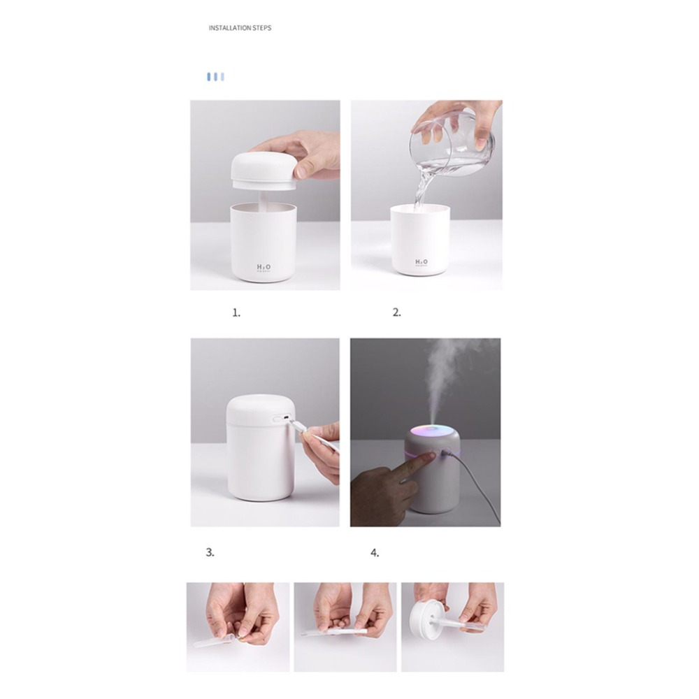 Portable Air Humidifier Aroma Essential Oil Diffuser for Car Home - Craze Trends