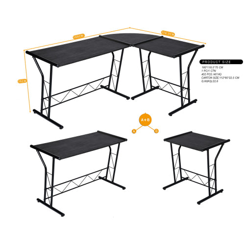 L Shaped Desk Home Office Corner Desk Gaming Computer Desk - Craze Trends