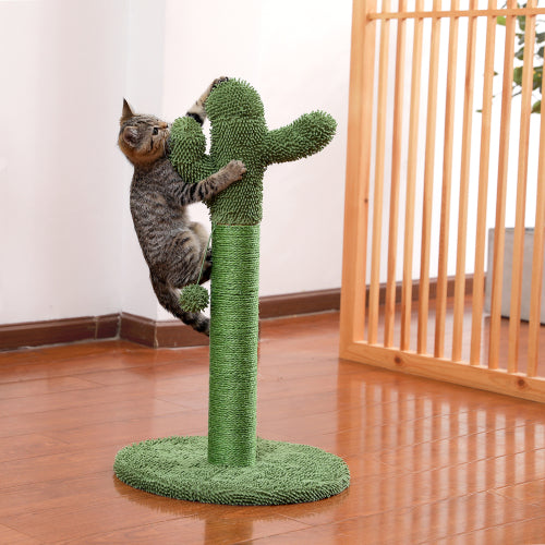 Cactus Cat Scratching Post with Natural Sisal Rope