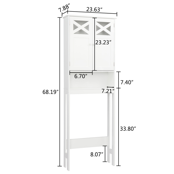 Bathroom Double Door Fork Toilet Cabinet - Craze Trends