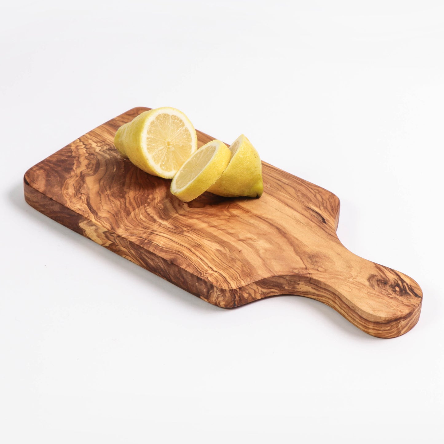 Olive Wood Rectangular Cutting Board with Handle, Handmade - Craze Trends