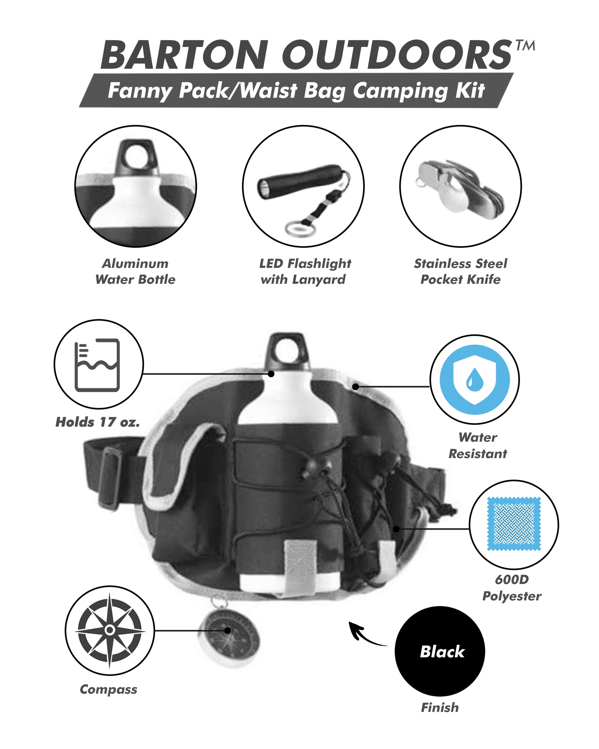 Waist Bag Camping Kit - Craze Trends