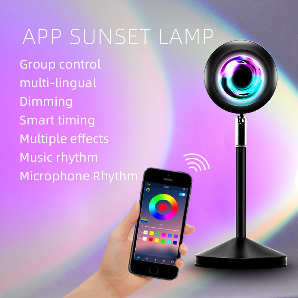 APP/Remote Control Sunset Lamp Rainbow Sunset Lamp - Craze Trends