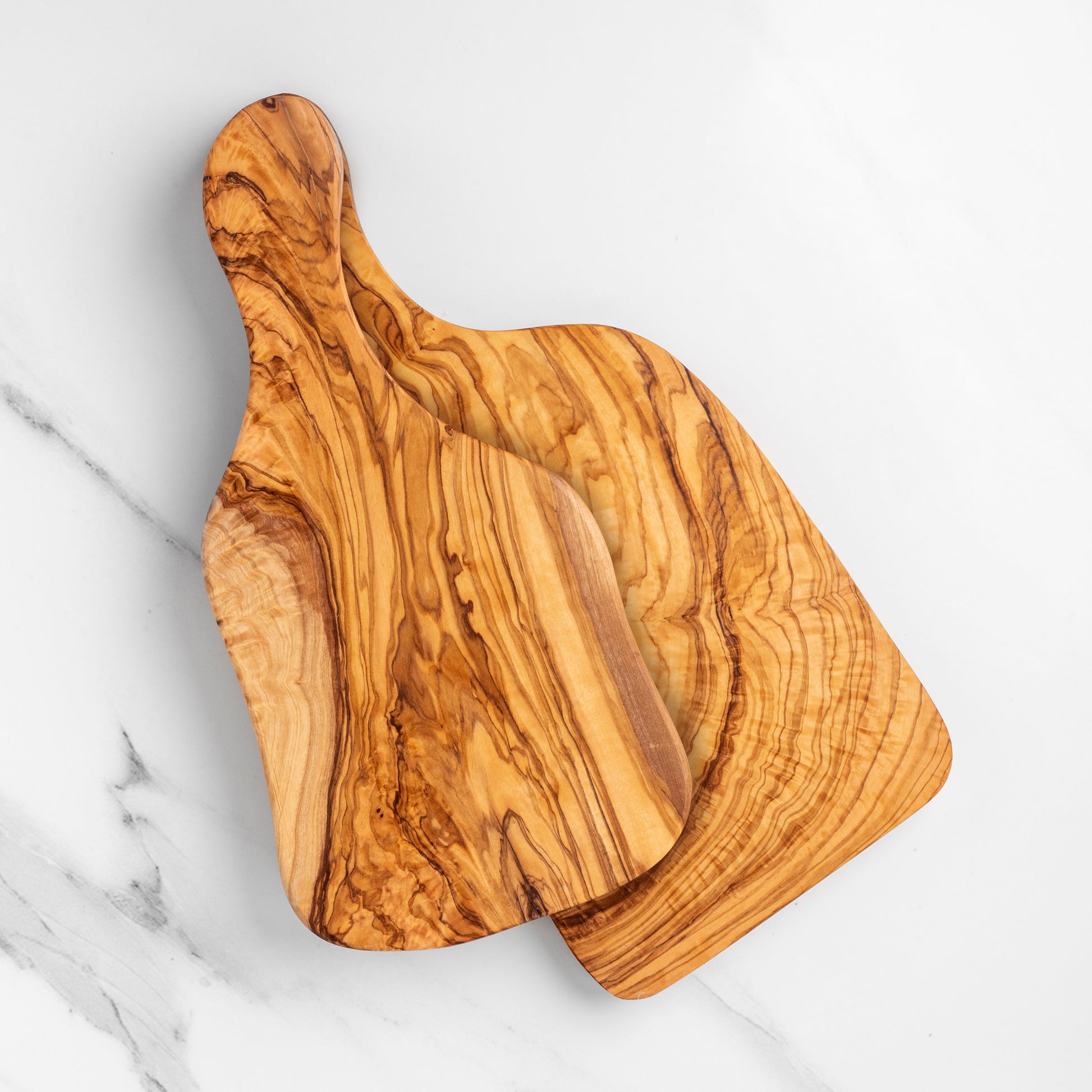 Handmade Olive Wood Rectangular Cutting Board with Handle - Craze Trends