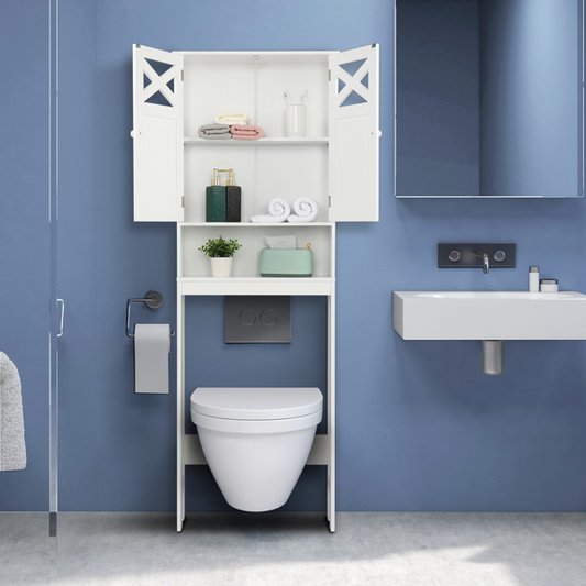 Bathroom Double Door Fork Toilet Cabinet - Craze Trends