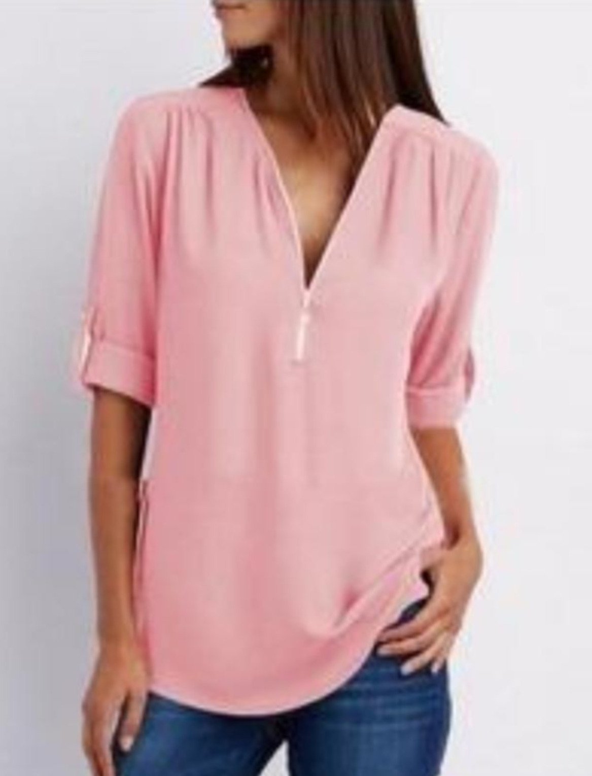 Womens V Neck Blouse - Craze Trends