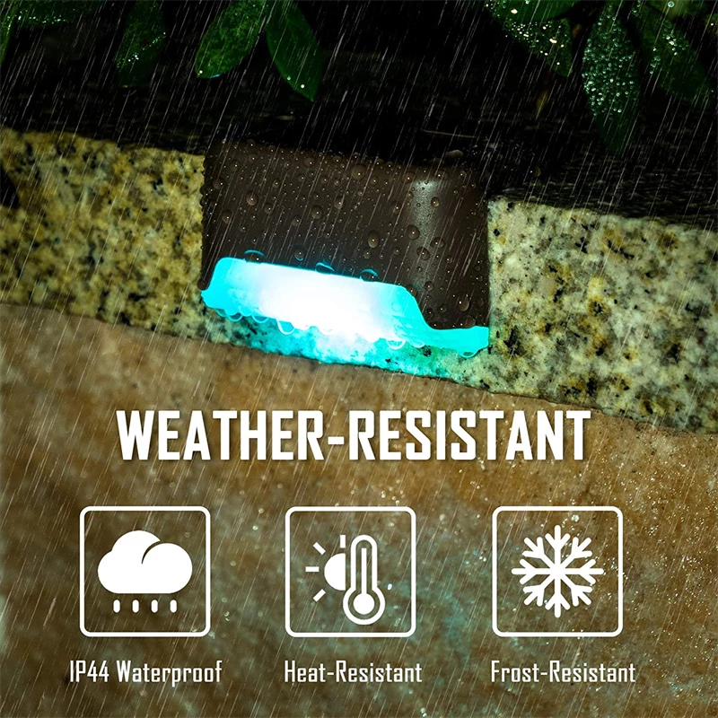 Solar Deck Lights LED Waterproof Outdoor Solar Powered LED Step Light - Craze Trends