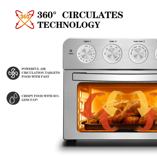 Stainless Steel Air Fryer Toaster Oven Countertop Oven