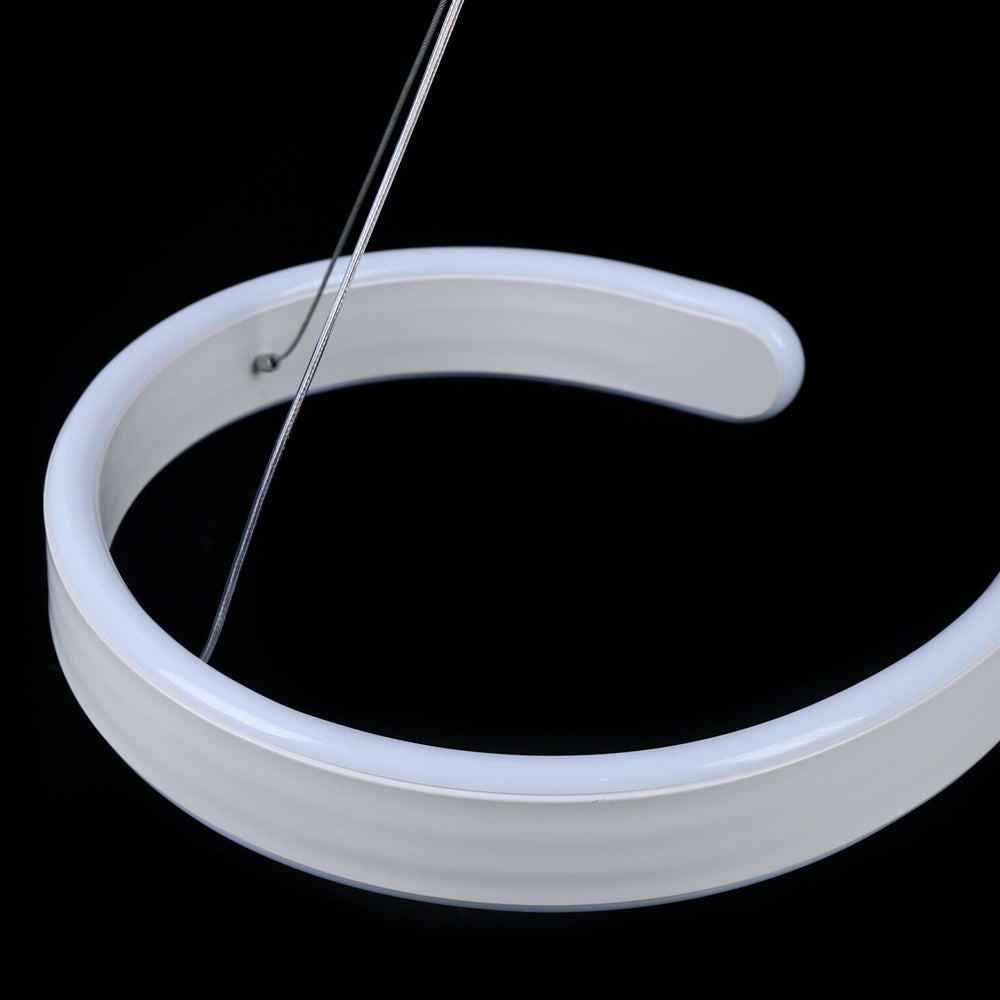 Contemporary Acrylic LED Swirl Shaped Light Fixture - Craze Trends