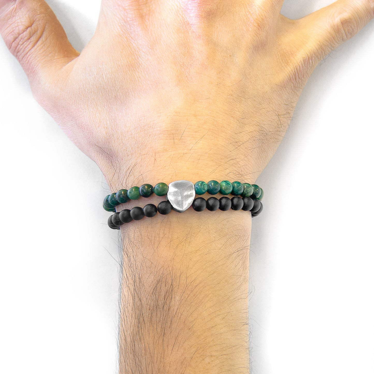 Green Jade Iguazu Silver and Stone Bracelet - Craze Trends