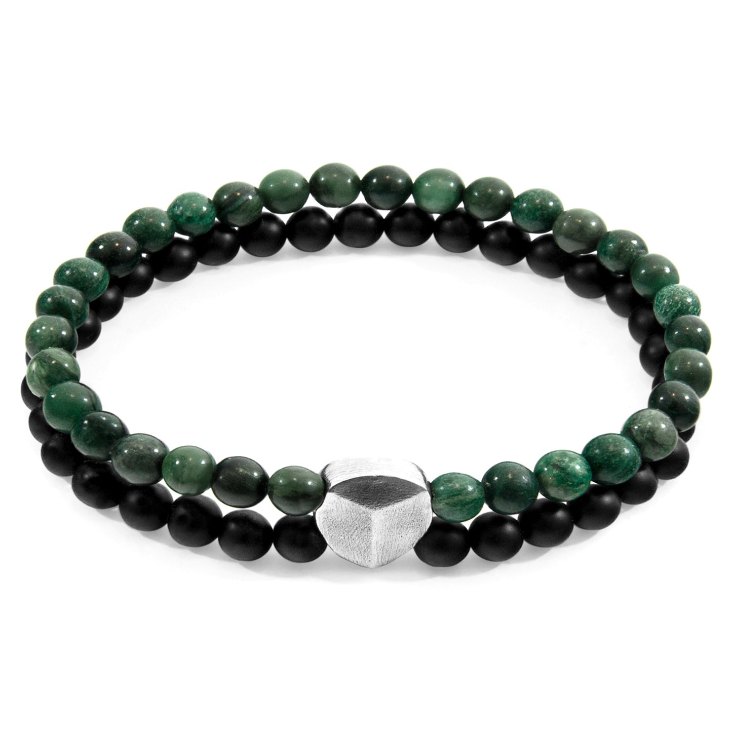 Green Jade Iguazu Silver and Stone Bracelet - Craze Trends