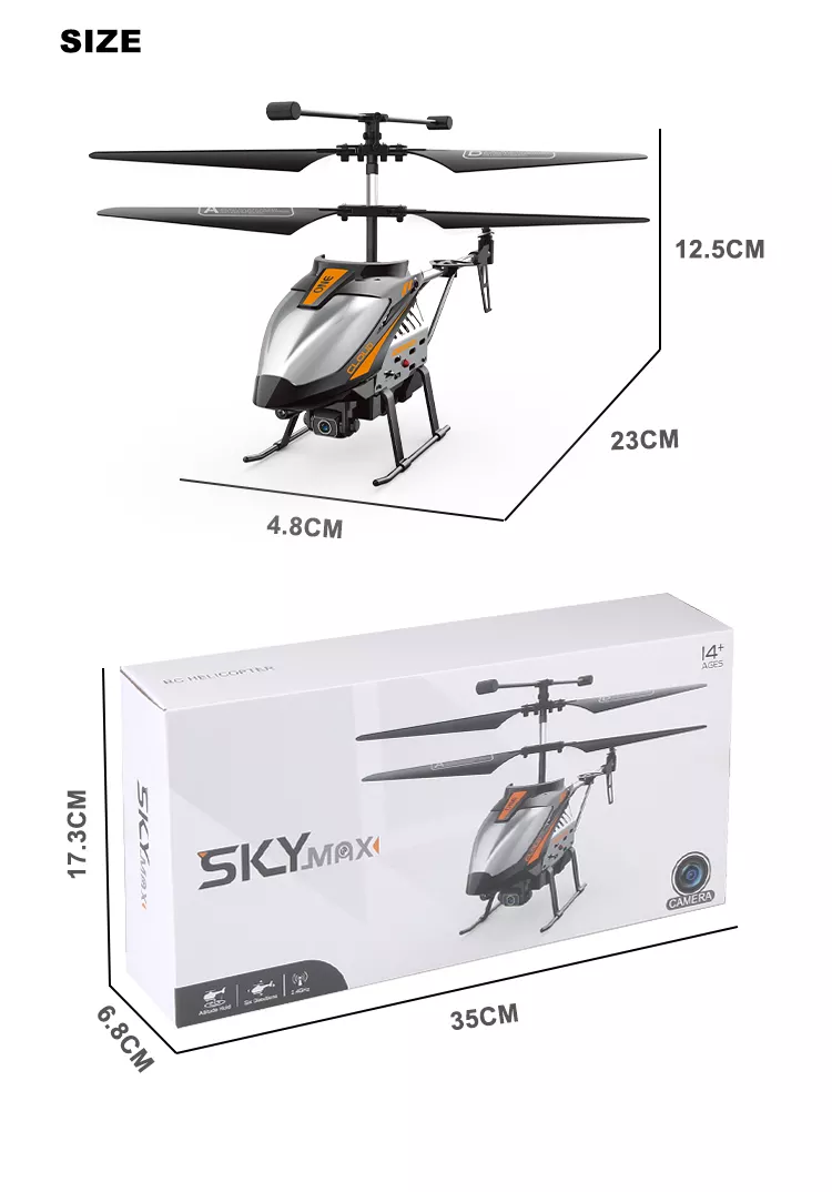 2.4G 4CH Sky Max RC Flying Helicopter with Camera and Lights - Craze Trends