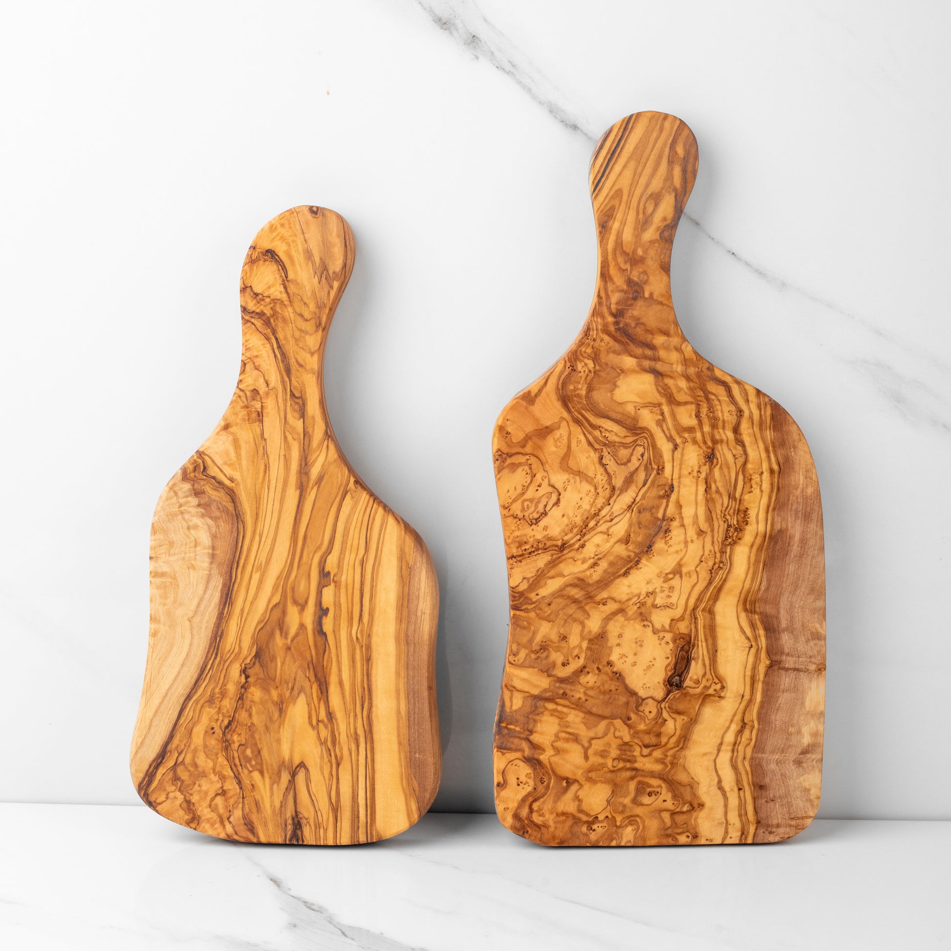 Handmade Olive Wood Rectangular Cutting Board with Handle - Craze Trends